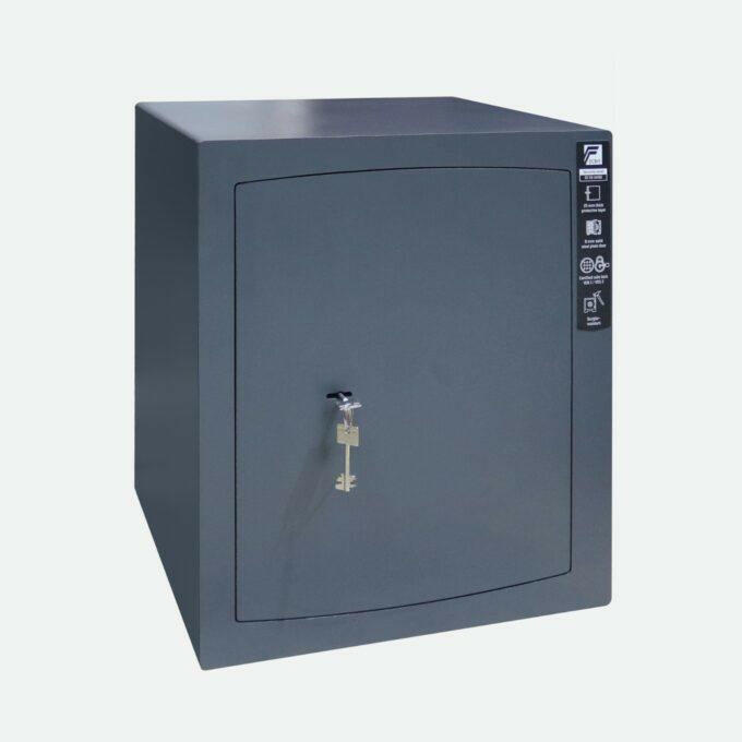 Hydan S2 Security Safe with key lock, robust steel design for secure storage.