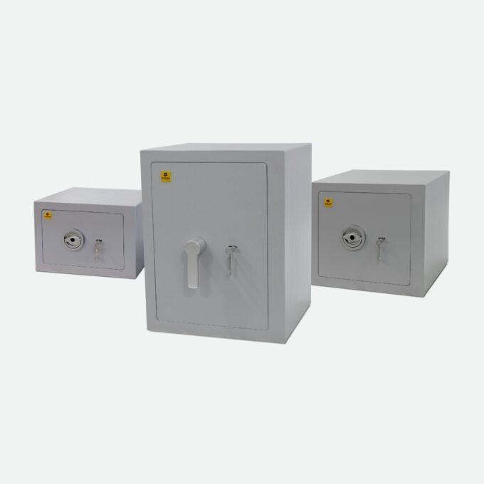 Hydan Safes Euro Grade 1 range featuring durable, secure safes in various sizes.