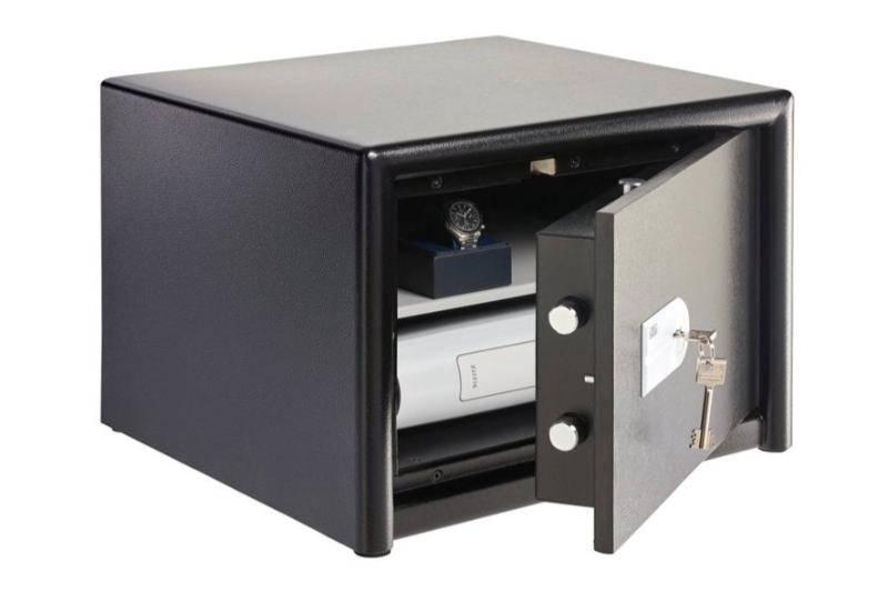 Open Burg Wachter CL420 safe with contents inside