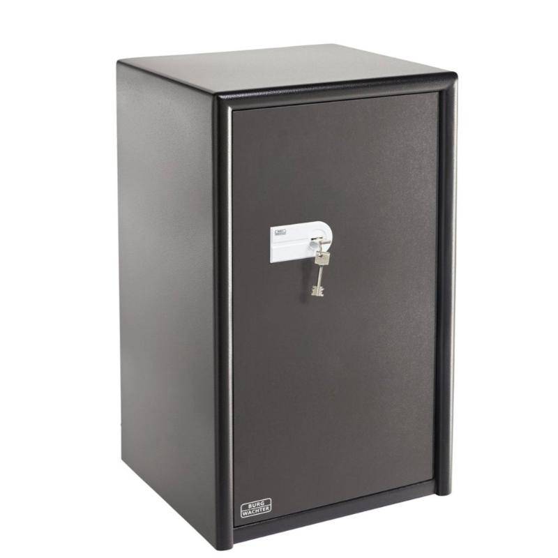 Burg Wachter CL460 safe, angled view with key