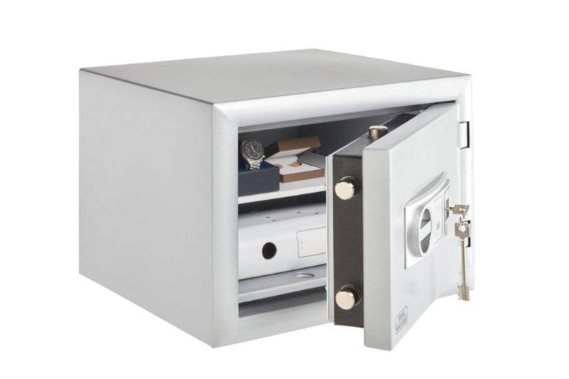 Open Burg Wachter Diplomat MTD 740 safe showing interior storage