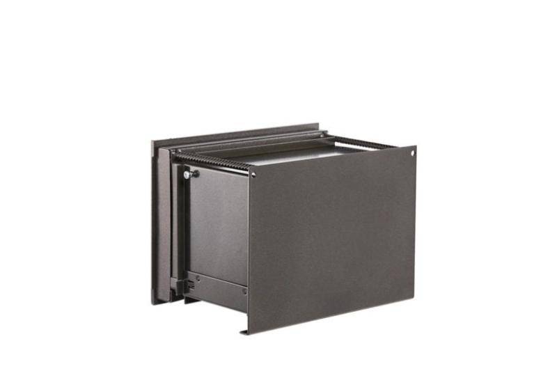 Rear view of Burg Wachter WT613E Karat Wall Safe showing solid steel back and mounting frame for secure wall fitting.