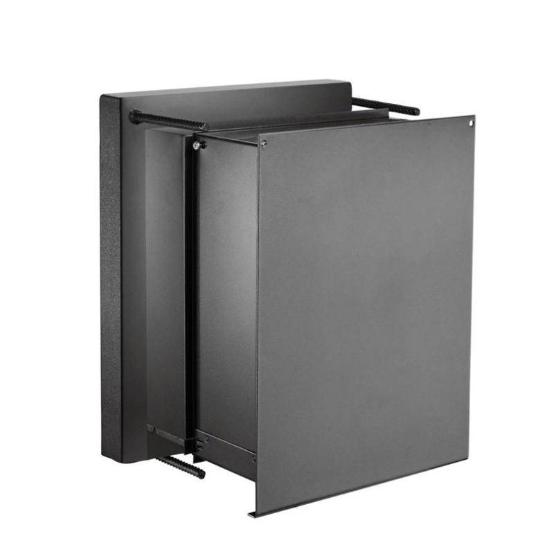 Rear view of Burg Wachter WT616 Karat Wall Safe showing extended wall-mounting depth and reinforced steel body.
