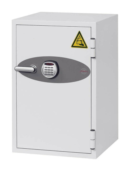 Phoenix BS0442 Battery Fighter Safe, 84 Litre with digital keypad, designed for secure lithium-ion battery storage in home or office settings.