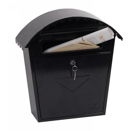Phoenix Clasico Front Loading Black Letter Box
