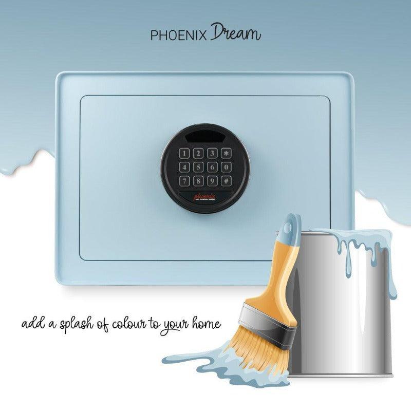 Phoenix Dream Security Safe, 15.5 Litres, Electronic Lock. - Blue