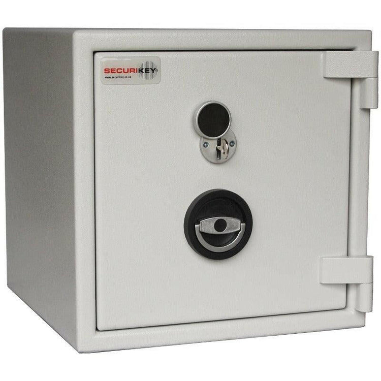 Euro Grade 1 safe by Securikey with dual locking system for enhanced security.