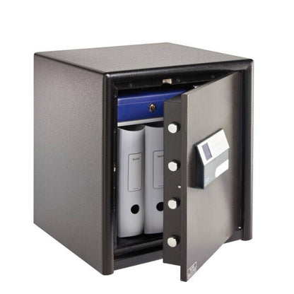Burg Wachter CL440 Safe open with digital keypad and documents