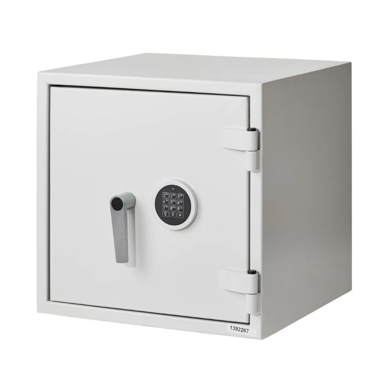 De Raat DRS Combi-Fire 2 fire rated safe with electronic lock, 34Ltr, S2 certified, perfect for business and home security needs.