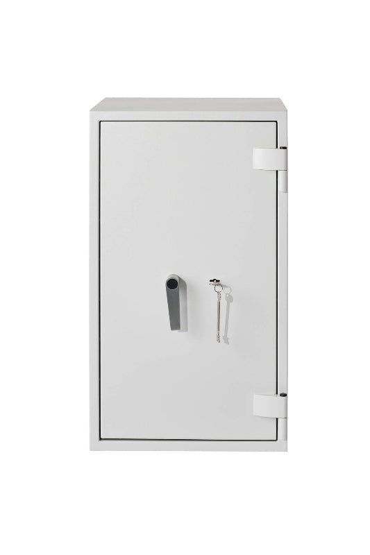 De Raat DRS Combi-Fire 3 fire rated safe with 69L capacity, key lock and handle, ideal for home and office security storage.