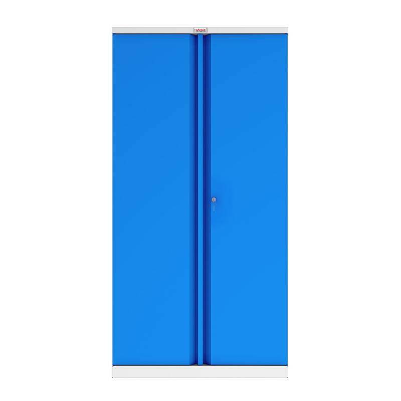 Front view of Phoenix SC1910GB blue storage cupboard