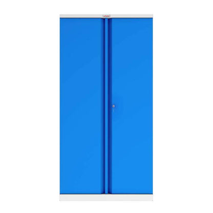 Front view of Phoenix SC1910GB blue storage cupboard