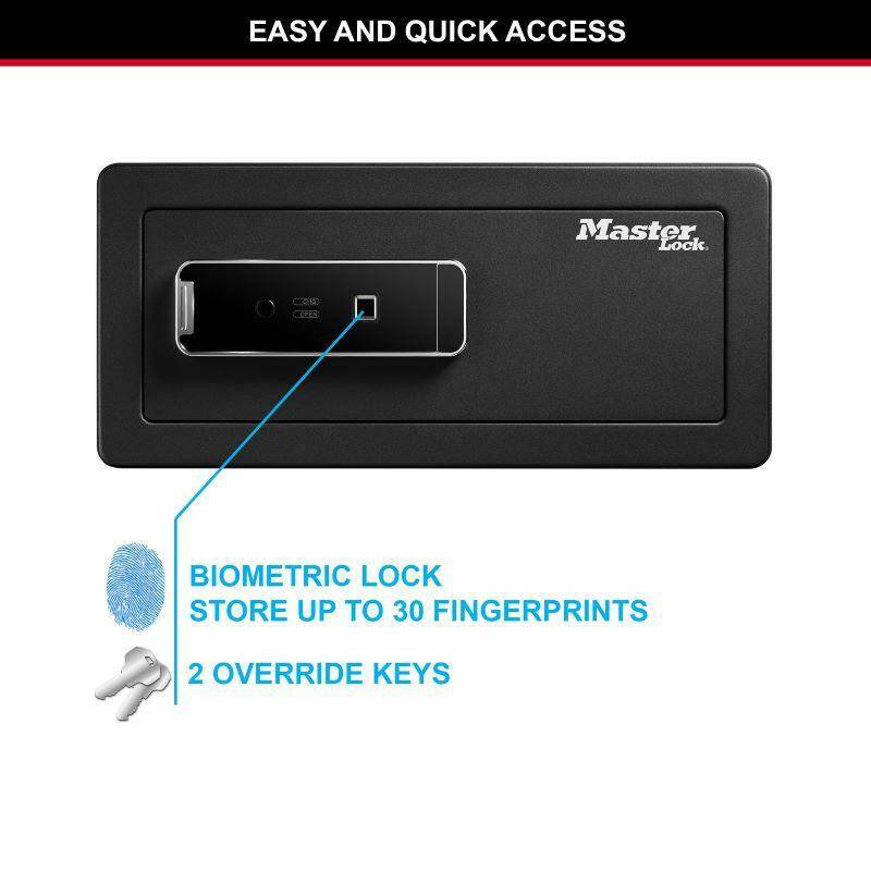 Biometric lock with 30 fingerprint storage and keys