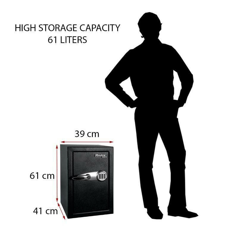 Master Lock T6-331 Safe size comparison with person