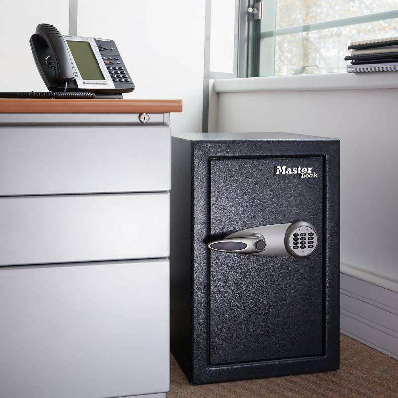 Master Lock T6-331 Safe beside office desk