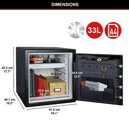 picture of the Master Lock Water & Fire Digital Safe, 33.6 Litres