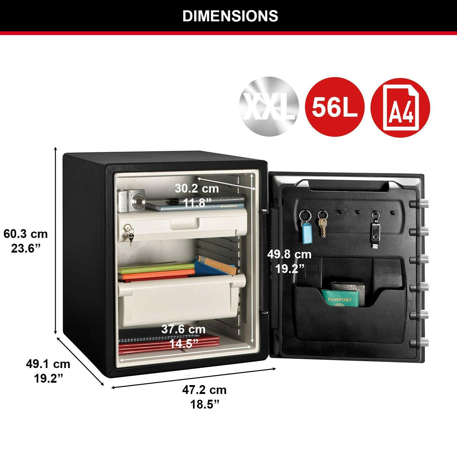 picture of the Master Lock Water & Fire Digital Safe, 56.5 Litres