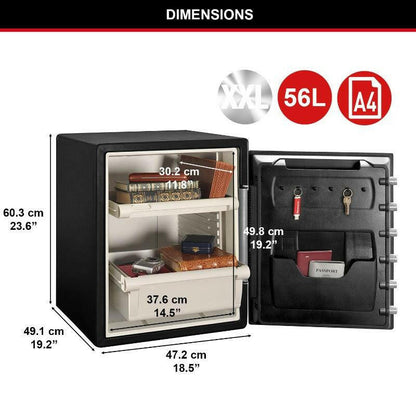 picture of the Master Lock Water & Fire Digital Safe, 56.5 Litres With Alarm