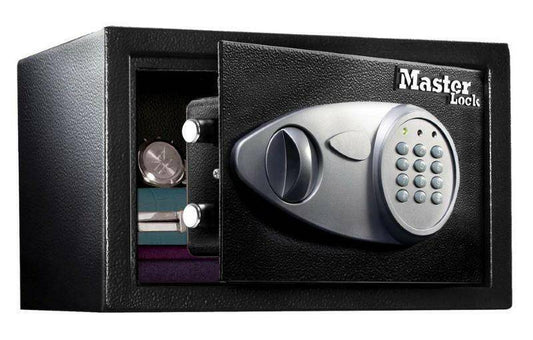 Master Lock X055 digital combination security safe, open view