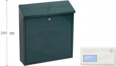 Phoenix Casa MB0111 Top-Loading Letter Box - Black, Green or White Safe Place Solutions.