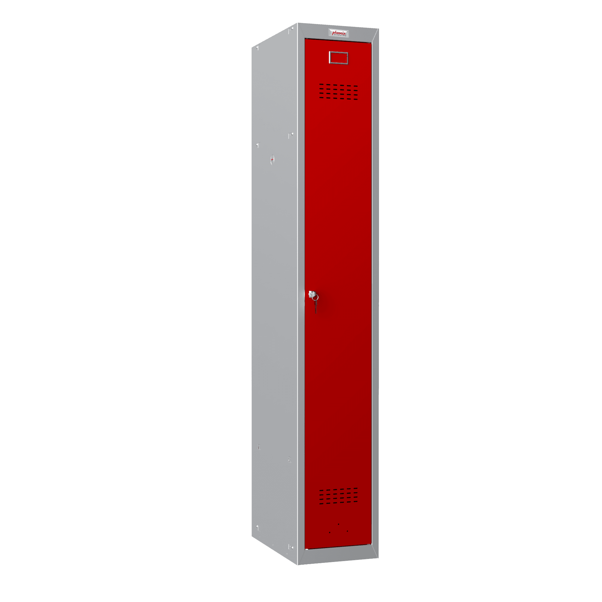 Phoenix PL1130GR Personal Lockers, 1 Column, 1 Door in Red – Safe Place ...