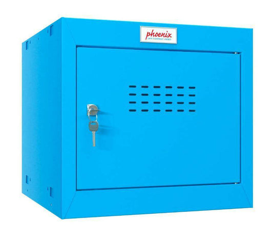 Phoenix CL0344BB blue cube locker with key lock