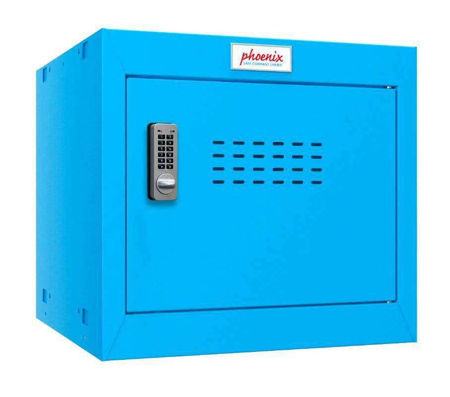 Phoenix CL0344BB blue cube locker with electronic lock