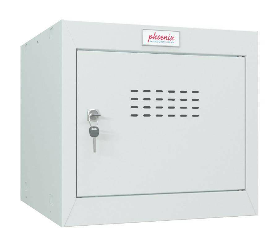 Phoenix CL0344GG Cube Locker with key lock, light grey