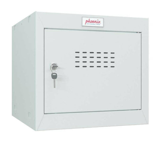 Phoenix CL0344GG Cube Locker with key lock, light grey