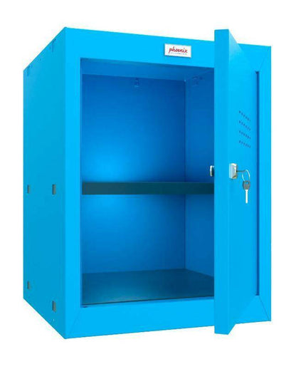 Open Phoenix CL0544BB Size 2 Cube Locker, blue, key lock