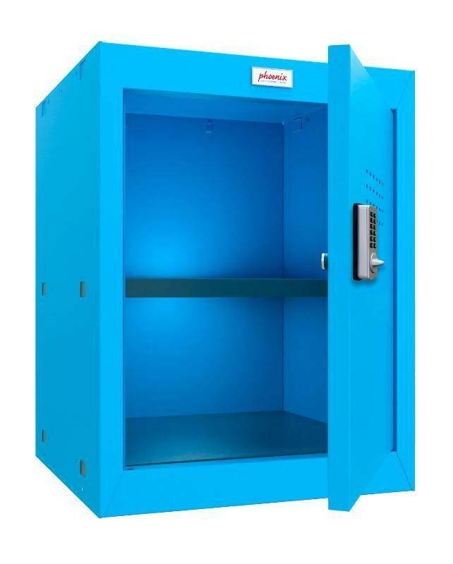 Open Phoenix CL0544BB Size 2 Cube Locker, blue, electronic lock