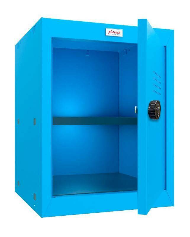 Open Phoenix CL0544BB Size 2 Cube Locker, blue, combination lock