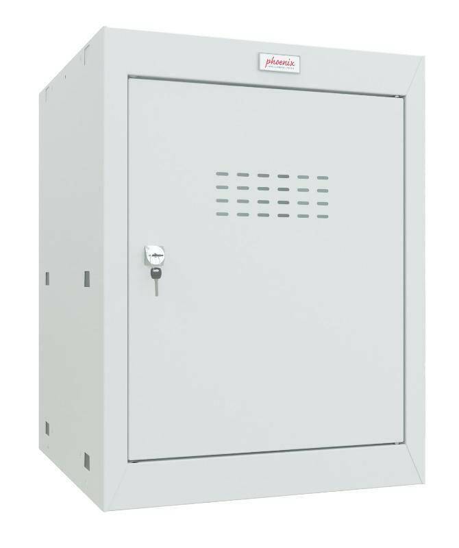 Phoenix CL0544GG Size 2 Cube Locker, light grey, key lock