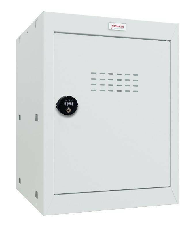 Phoenix CL0544GG Size 2 Cube Locker, light grey, combination lock