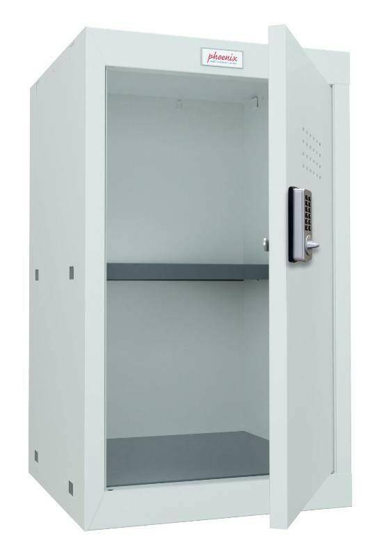 Phoenix CL0644GG Cube Locker with electronic lock, open