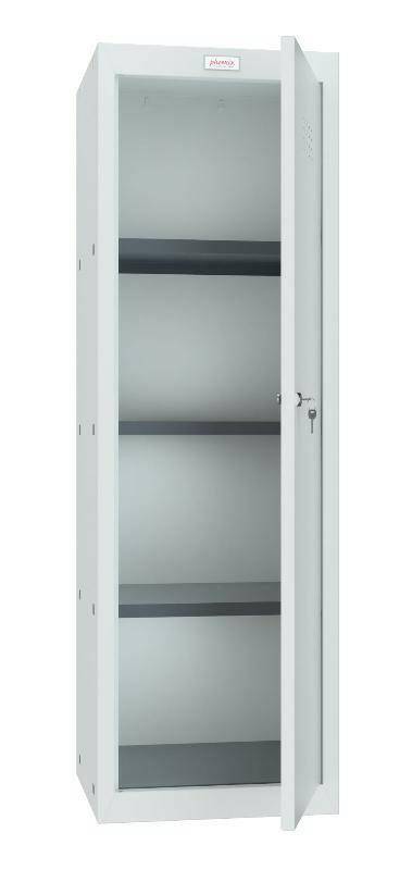 Open Phoenix CL1244GG Cube Locker, light grey, key lock