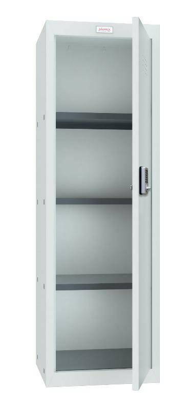 Open Phoenix CL1244GG Cube Locker, light grey, electronic lock