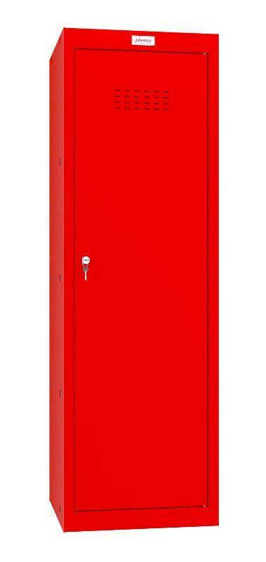 Phoenix CL1244RR red cube locker, closed view