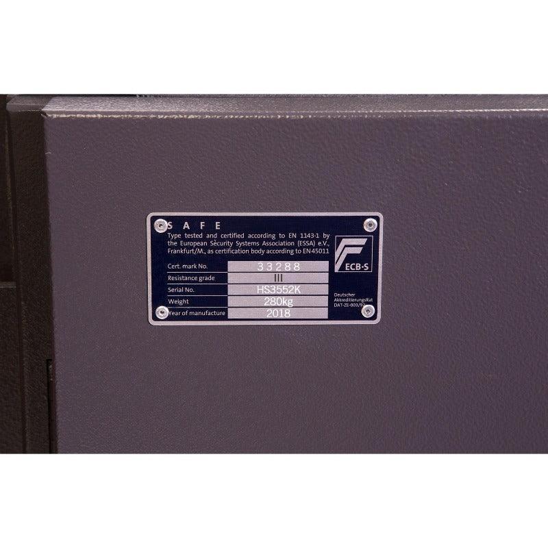 Phoenix Elara HS3552 High Security Safe, 69 Litres Safe Place Solutions.