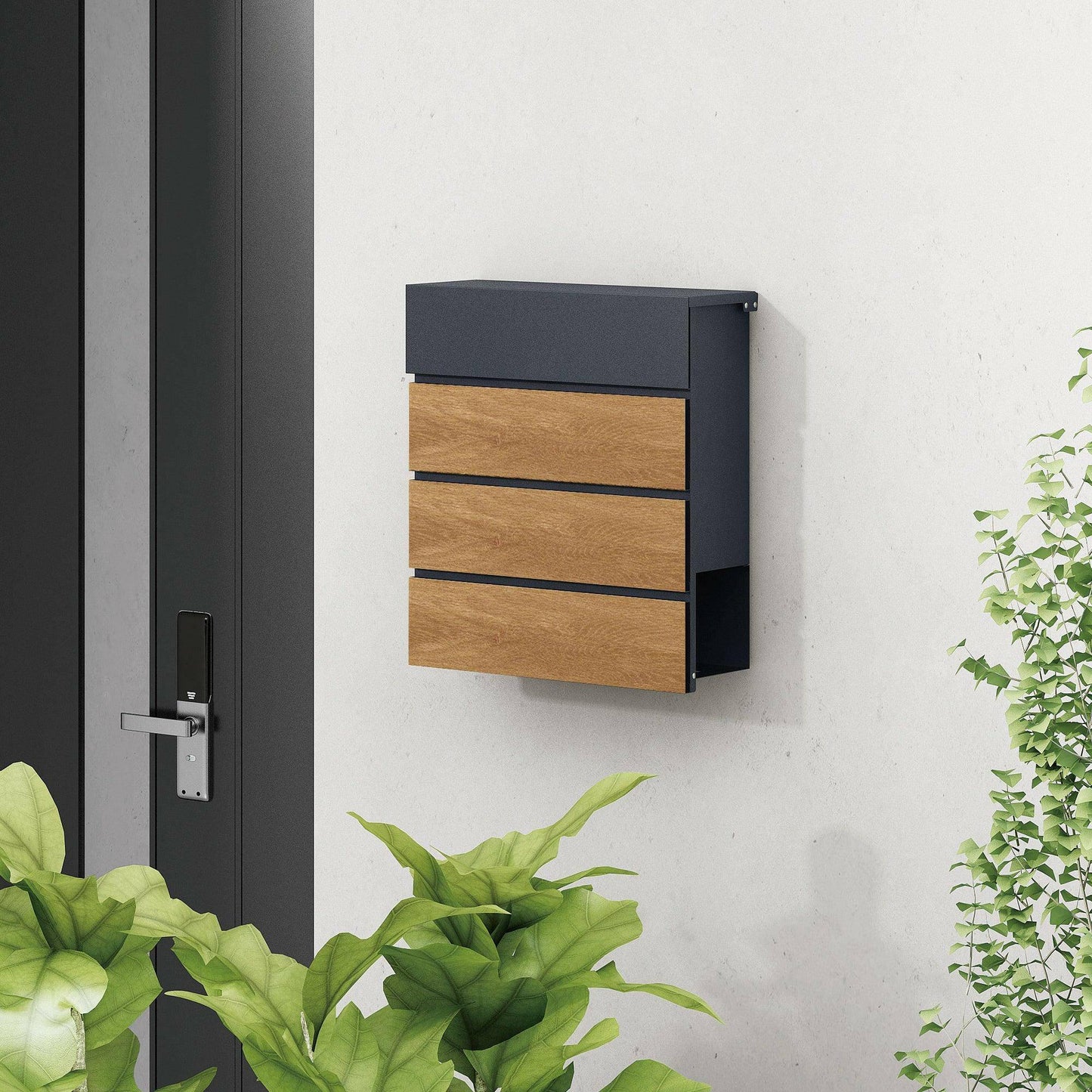 Phoenix Estilo MB0126KW letter box on wall near door