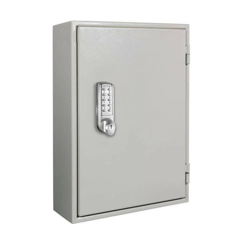 Phoenix KC0073 key cabinet with combination lock, closed view