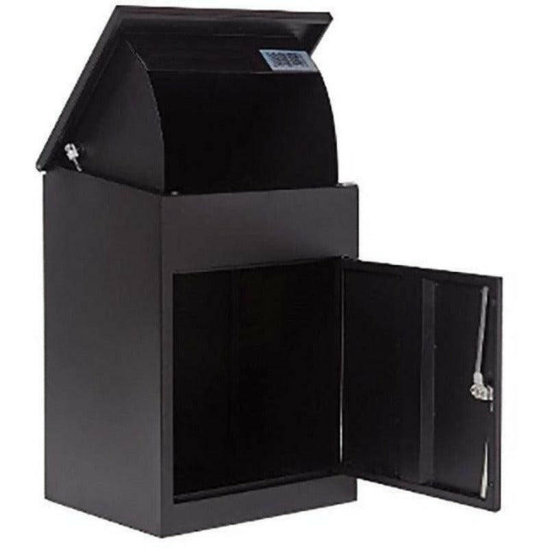 Phoenix PB0581BK Parcel Box, Black, Key Lock Safe Place Solutions.