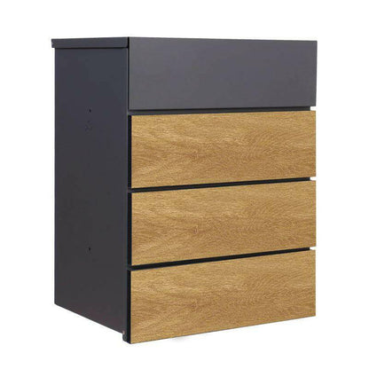 picture of Phoenix PB1331AWK Parcel Box, Wood Look, Key Lock