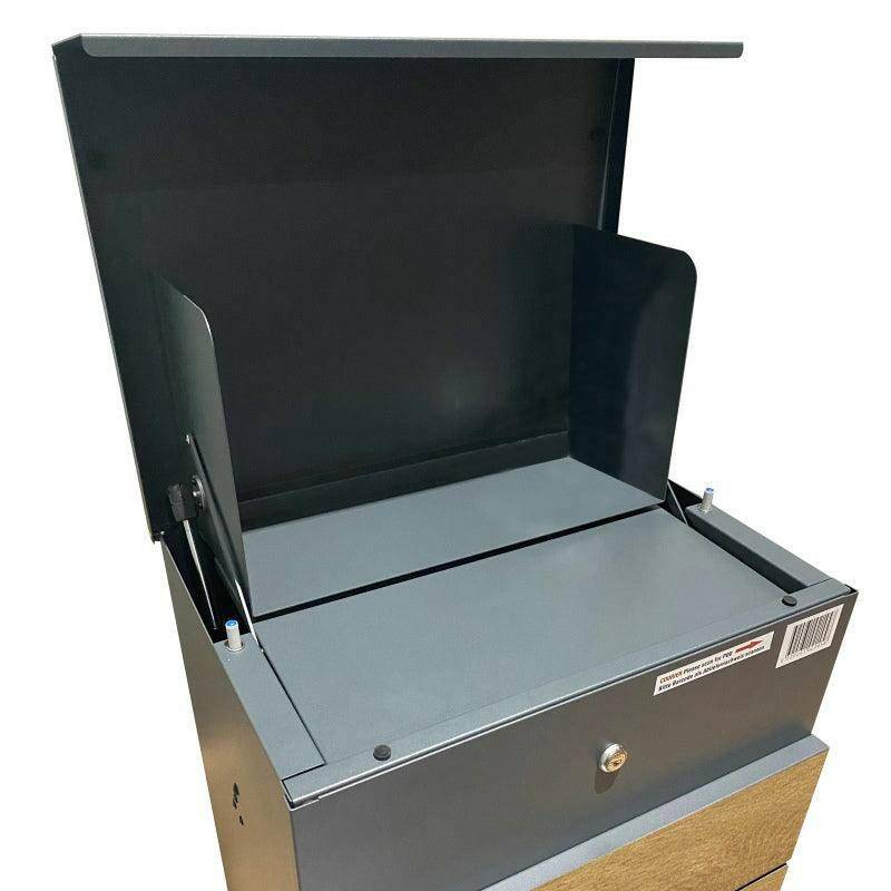 picture of Phoenix PB1331AWK Parcel Box, Wood Look, Key Lock