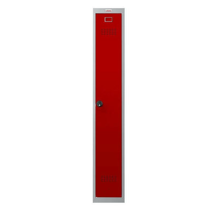 picture of the Phoenix PL1130GR Personal Lockers, 1 Column, 1 Door in Red