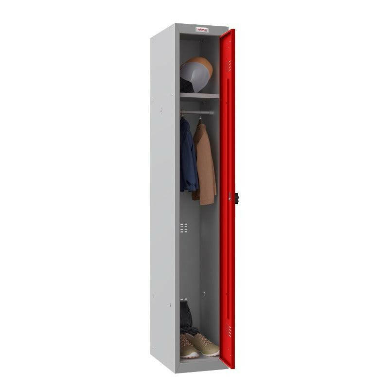 picture of the Phoenix PL1130GR Personal Lockers, 1 Column, 1 Door in Red