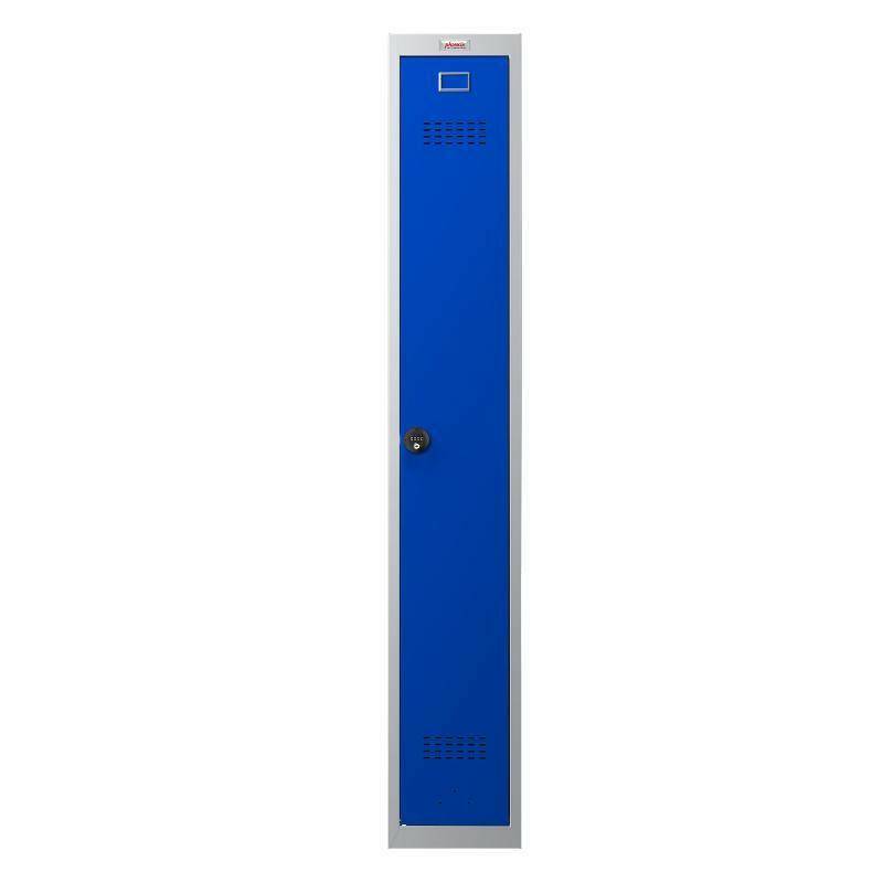 Phoenix PL1133GB locker, blue door, front perspective