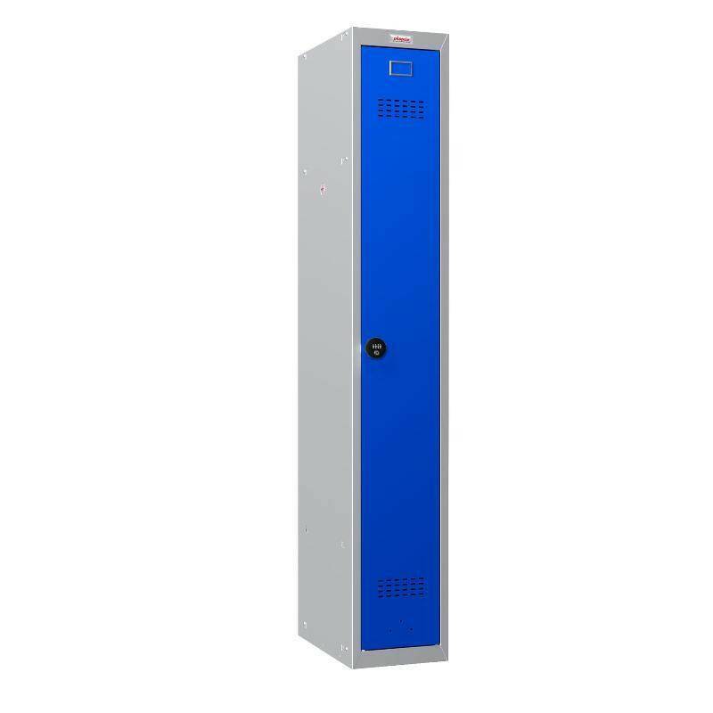 Phoenix PL1133GB locker, blue door, side view