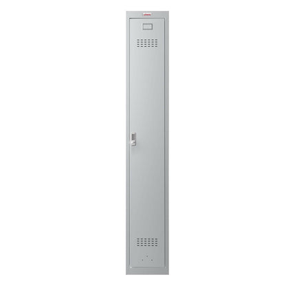 Phoenix PL1133GG personal locker with grey door, front view