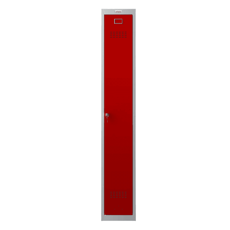 Phoenix PL1133GR locker with red door, front view